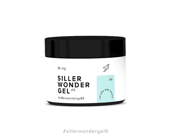 Строительный гель Siller One Phase Wonder Gel № 9, нежно-мятный, 30 ml #1