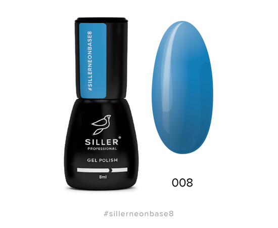 SILLER Cover Base NEON №8 Синяя, 8 ml #1