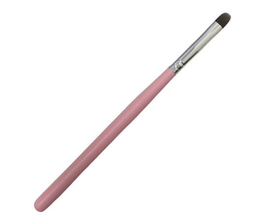 Пензлик напівкруглий, рожева ручка #1