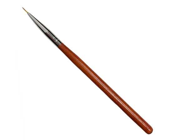 Пензлик-лайнер для френча та тонких ліній, дерев'яна ручка, 7 mm #1