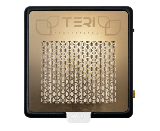 Desktop Nail dust Collector "Teri 800 M", Витяжка настільна, чорна зі сталевою решіткою "gold" #3