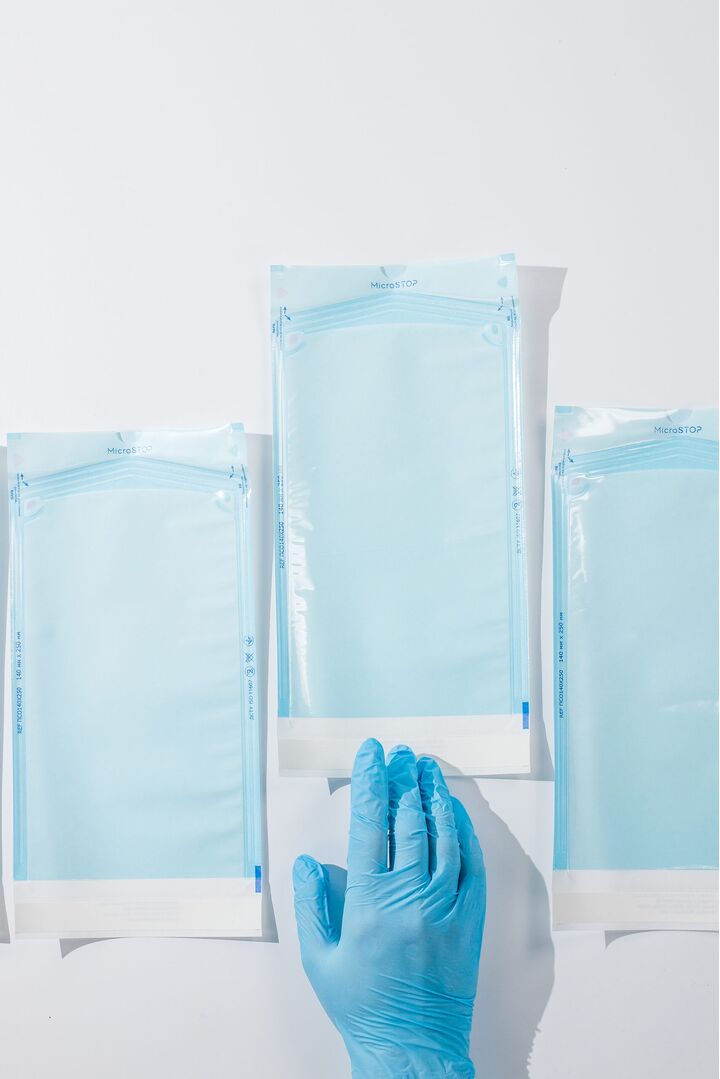 MICROSTOP. ПАКЕТИ САМОКЛЕЮЧІ 140Х250 мм, 200 шт, автоклав, прозорі #3