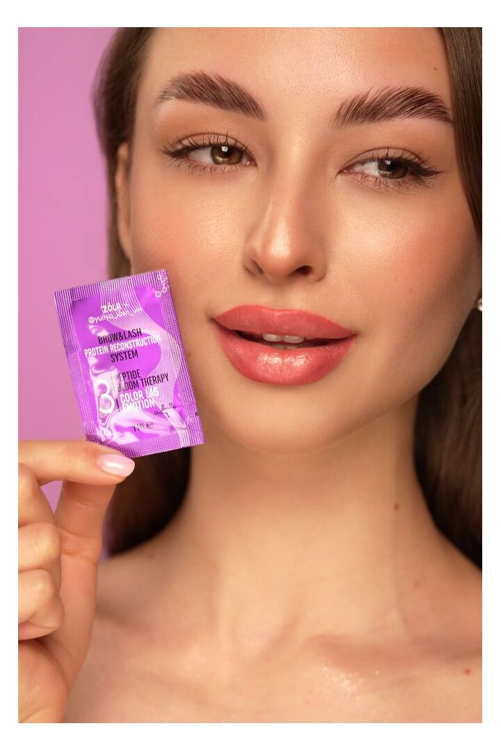 ZOLA x Yuliya Lash Vin. PEPTIDE BLOOM THERAPY "COLOR LAB EMOTION" #03, 3 pcs х1 ml. Склад для ламінування в саше (3 шт х1 мл) #3