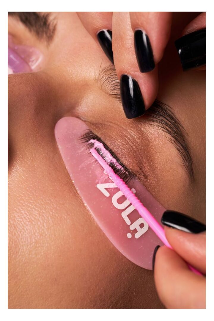ZOLA x Romashka. Fixing Powder for lash lamination, LamiSculpt, Pink, 10 g. Фіксуюча пудра для ламінування вій, рожева #3