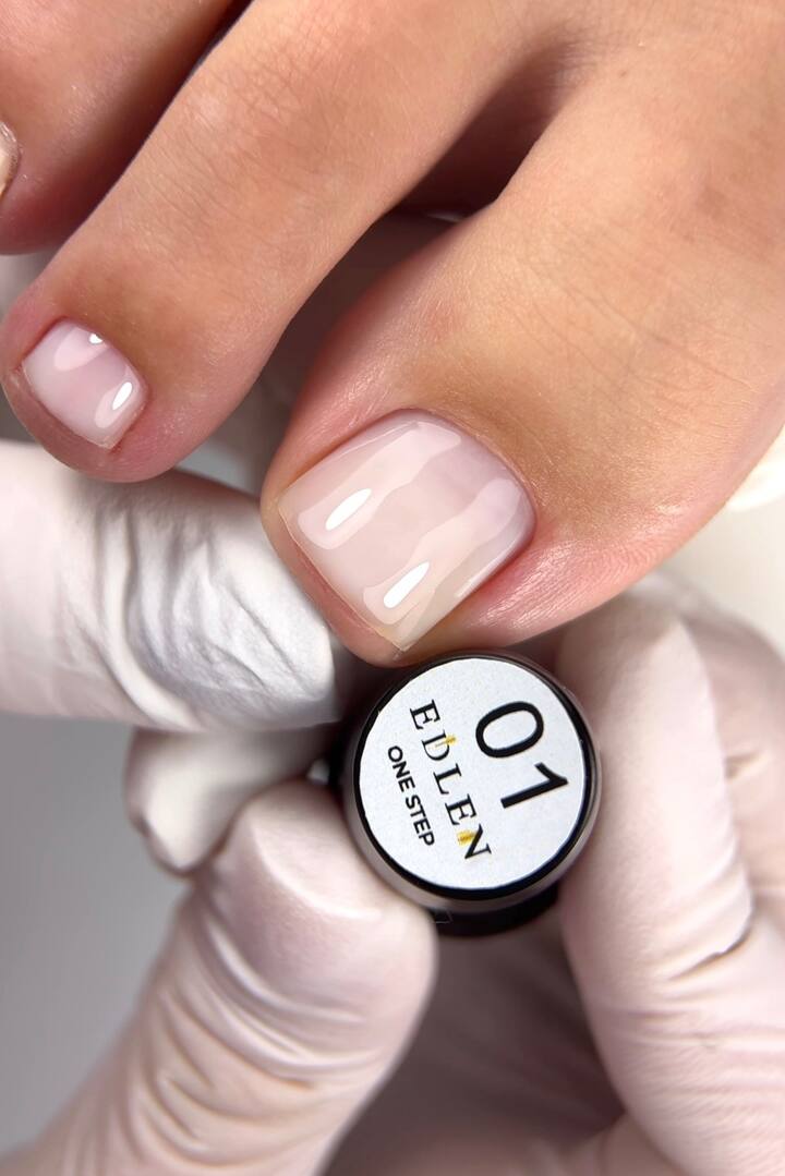 EDLEN. One step gel polish #01, 9 мл. Однофазный гель-лак для педикюра #2