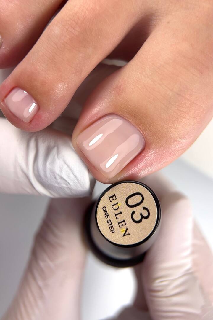 EDLEN. One step gel polish #03, 9 ml. Однофазный гель-лак для педикюра #2