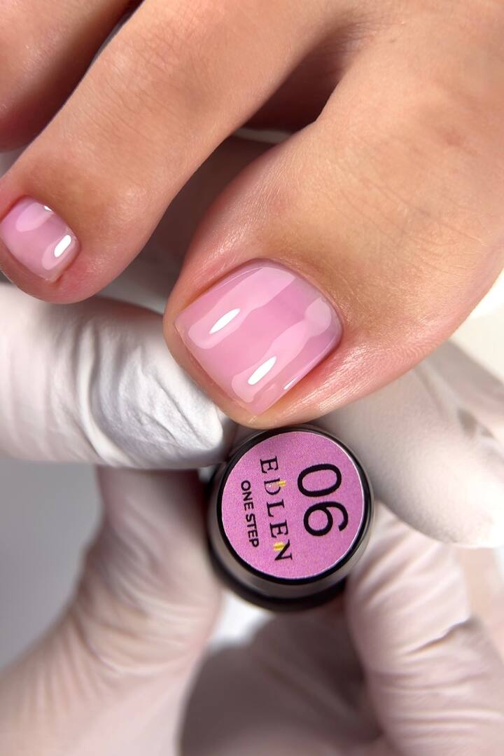 EDLEN. One step gel polish #06, 9 ml. Однофазный гель-лак для педикюра #2