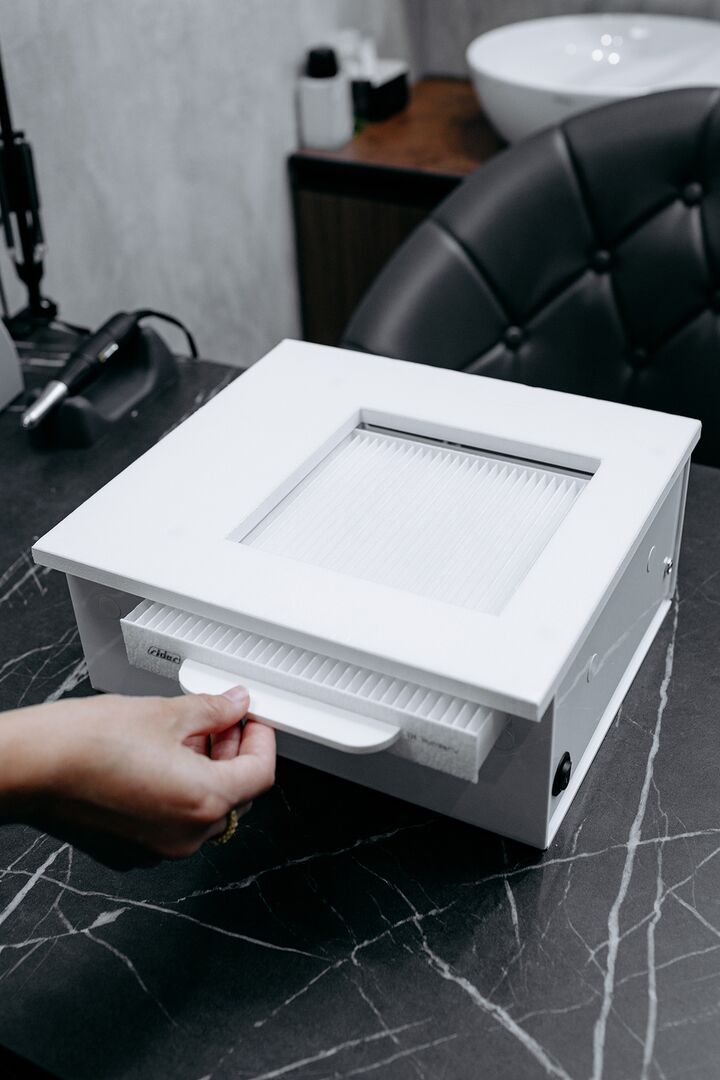 Built-in Nail dust Collector "Air Max VF10 Tornado", Витяжка вбудована, золота панель, двигун Німеччина (під замовлення) #4