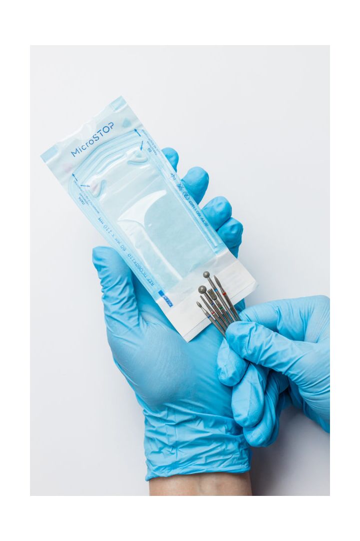 MICROSTOP. ПАКЕТИ САМОКЛЕЮЧІ 60Х110 мм, 200 шт, автоклав, прозорі #3