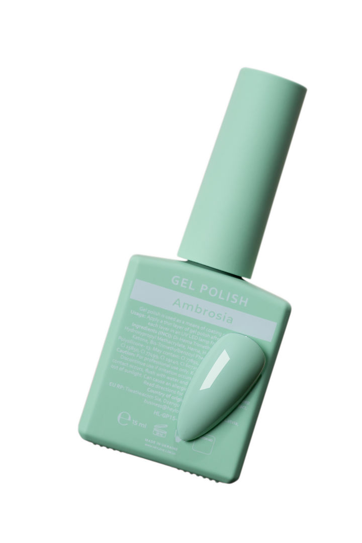 HEYLOVE. Gel Polish, AMBROSIA, 15 ml, gel polish, hellgrün #3