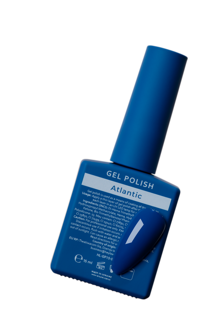 HEYLOVE. Gel Polish, ATLANTIC, 15 ml, gel polish, azul marinho #3