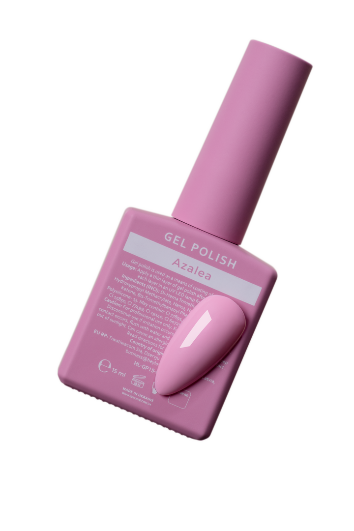 HEYLOVE. Gel Polish, AZALEA, 15 ml, гель-лак, холодний рожевий #3
