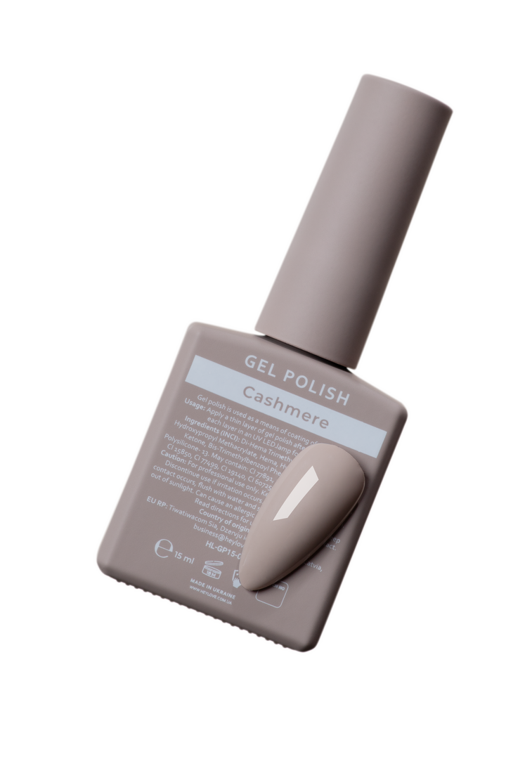 HEYLOVE. Gel Polish, CASHMERE, 15 ml, Gel-Lack, beige #3