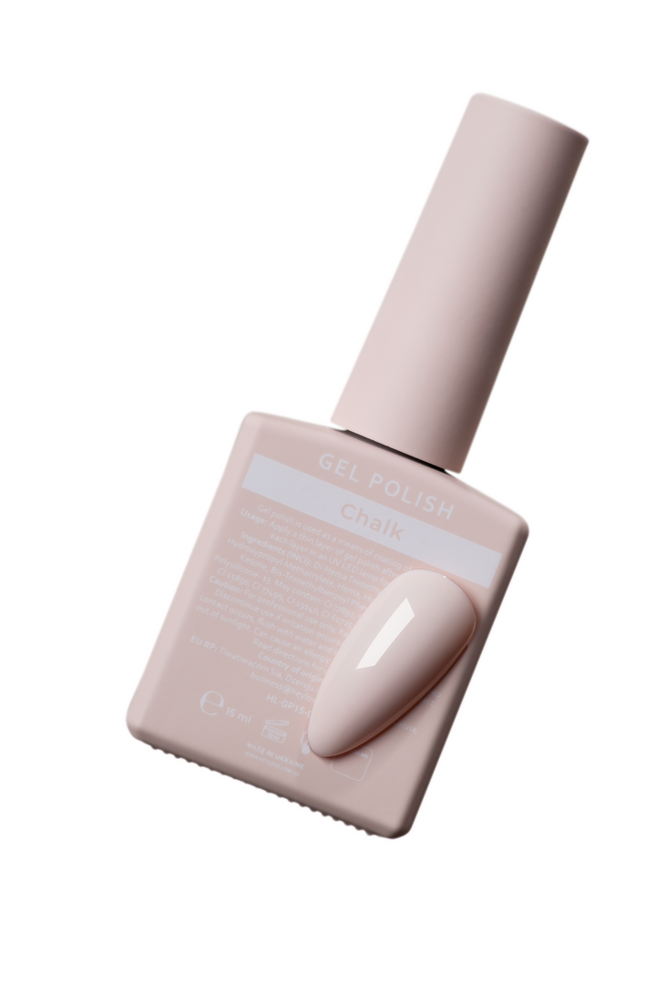 HEYLOVE. Gel Polish, CHALK, 15 ml, Gel Polish, milchig-beige #3