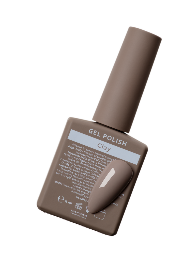 HEYLOVE. Gel Polish, CLAY, 15 ml, gel polish, #3