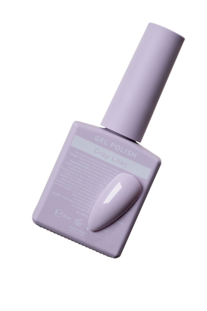 HEYLOVE. Gel Polish, GRAY LILAC, 15 ml, гель-лак, ліловий #3