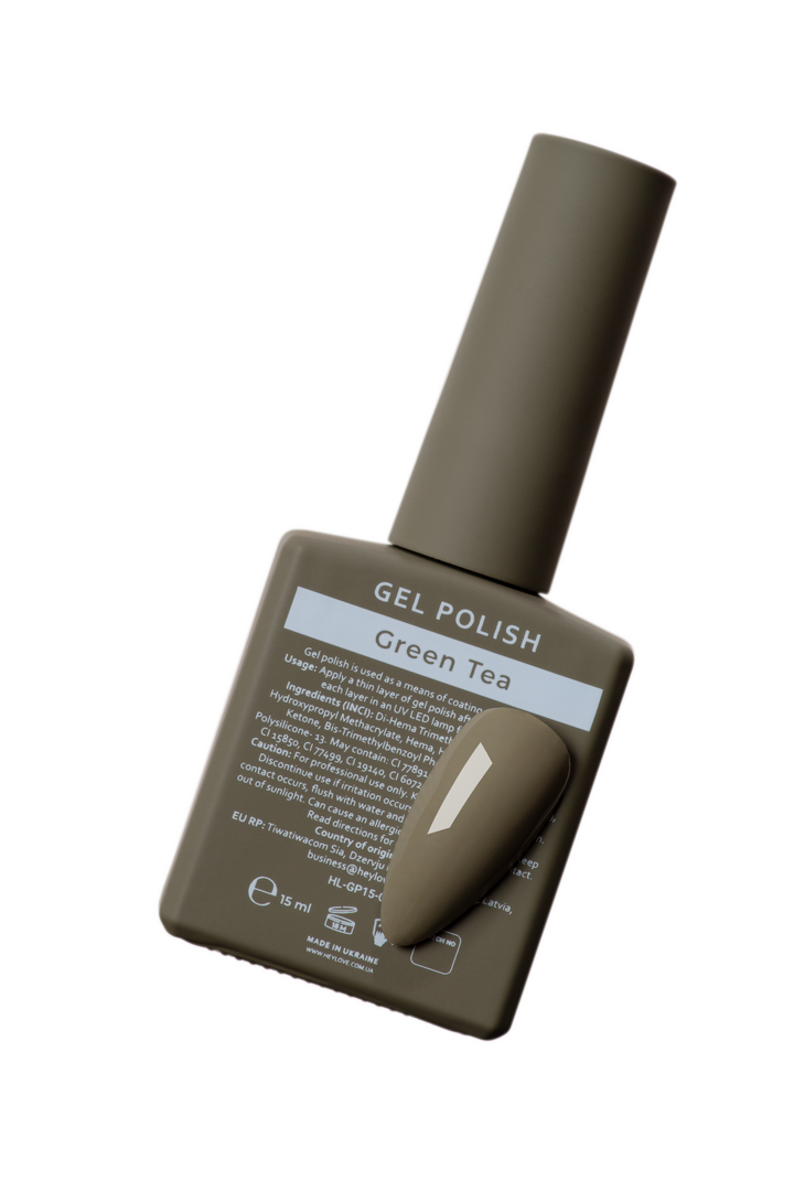 HEYLOVE. Gel Polish, GREEN TEA, 15 ml, гель-лак #3