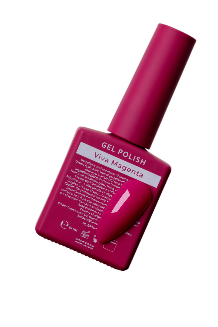 HEYLOVE. Gel Polish, VIVA MAGENTA, 15 ml, гель-лак, маджента #3
