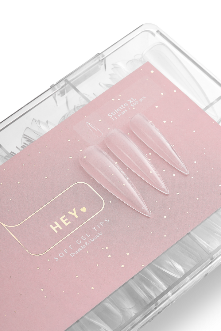 HEYLOVE. Gel Tips, Stiletto XL, 500 pcs, стилет XL, Гелеві Тіпси, 500 шт #2