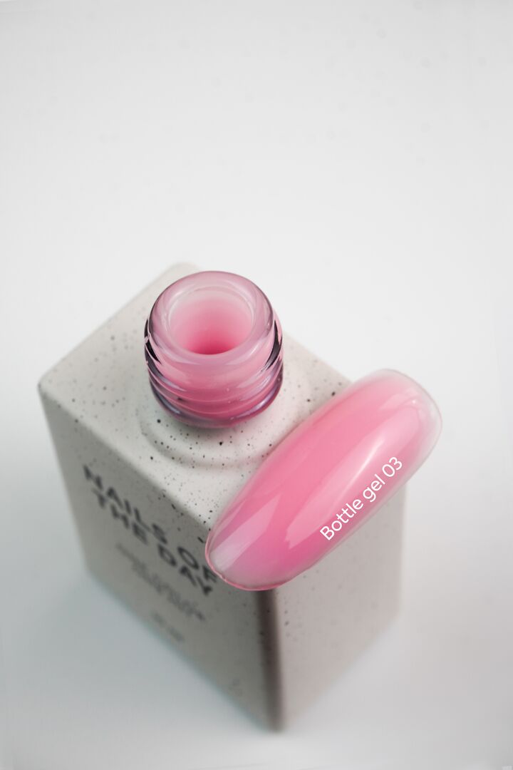 NOTD. Bottle Gel #3, Pink, 10 ml, flüssiger superstarker Builder Gel, rosa #2