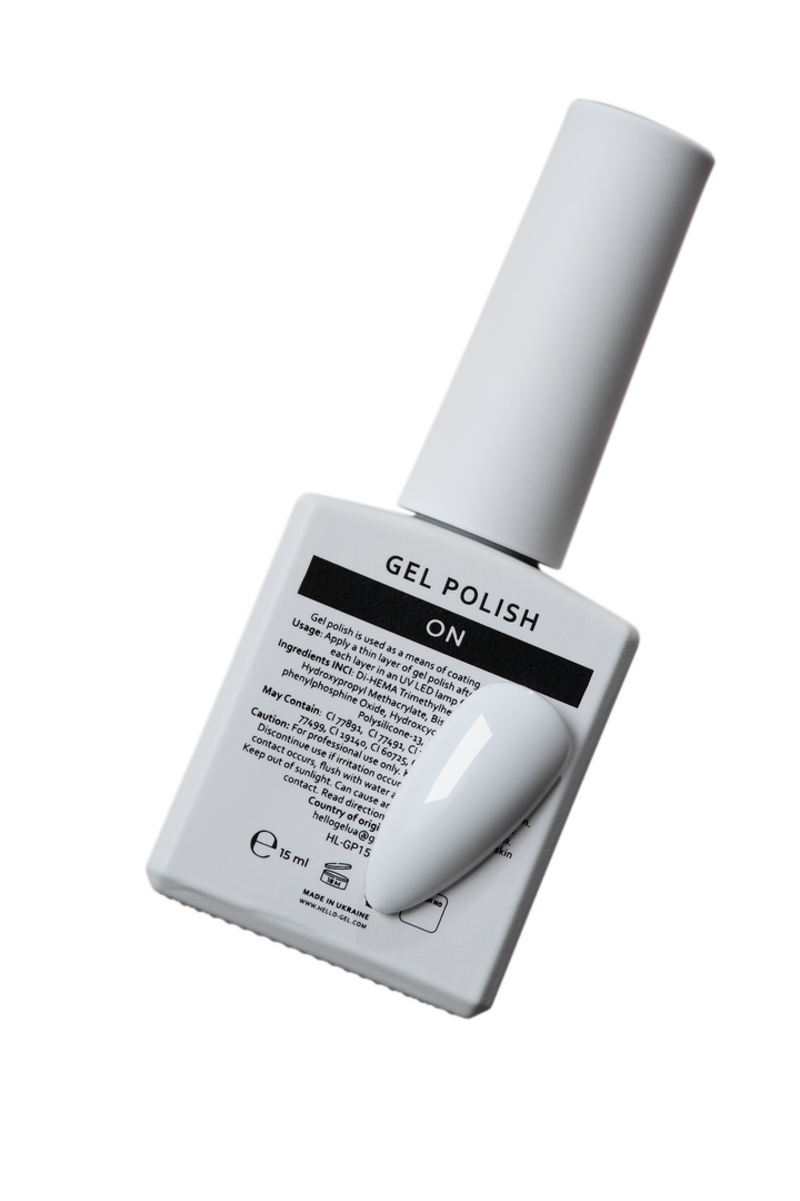HEYLOVE. Gel Polish, ON, 15 ml, гель-лак, холодний білий #3