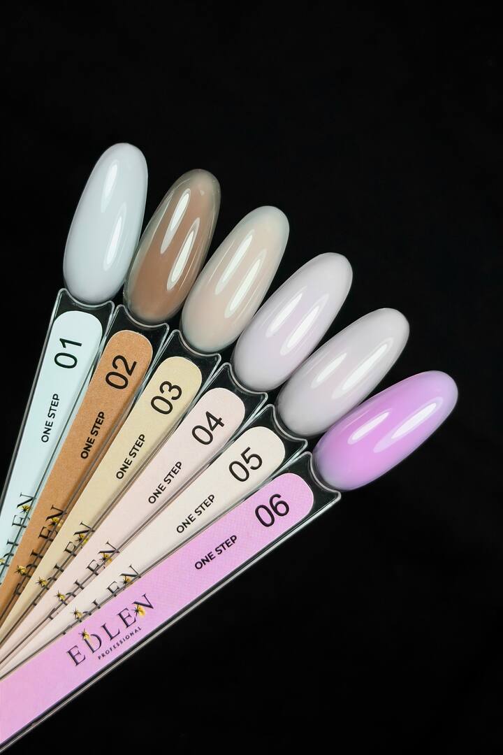 EDLEN. One step gel polish #01, 9 мл. Однофазный гель-лак для педикюра #3