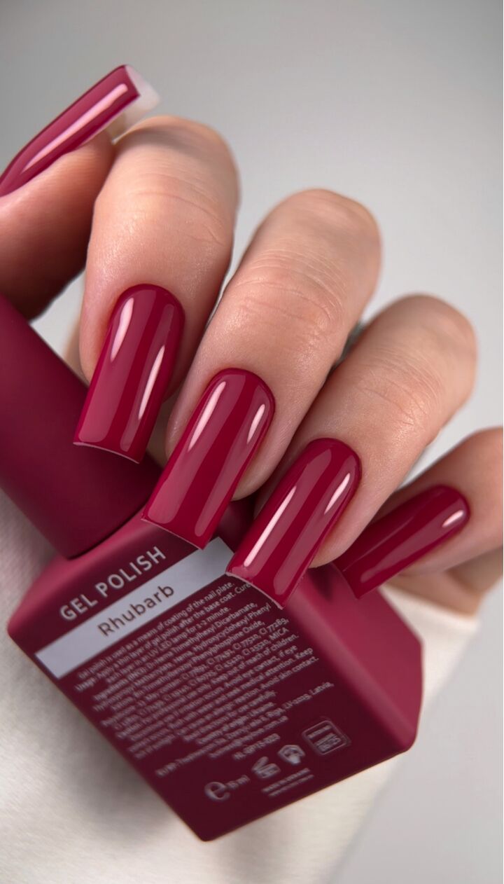 HEYLOVE. Gel Polish, RHUBARB, 15 ml, гель-лак, малиновий #5