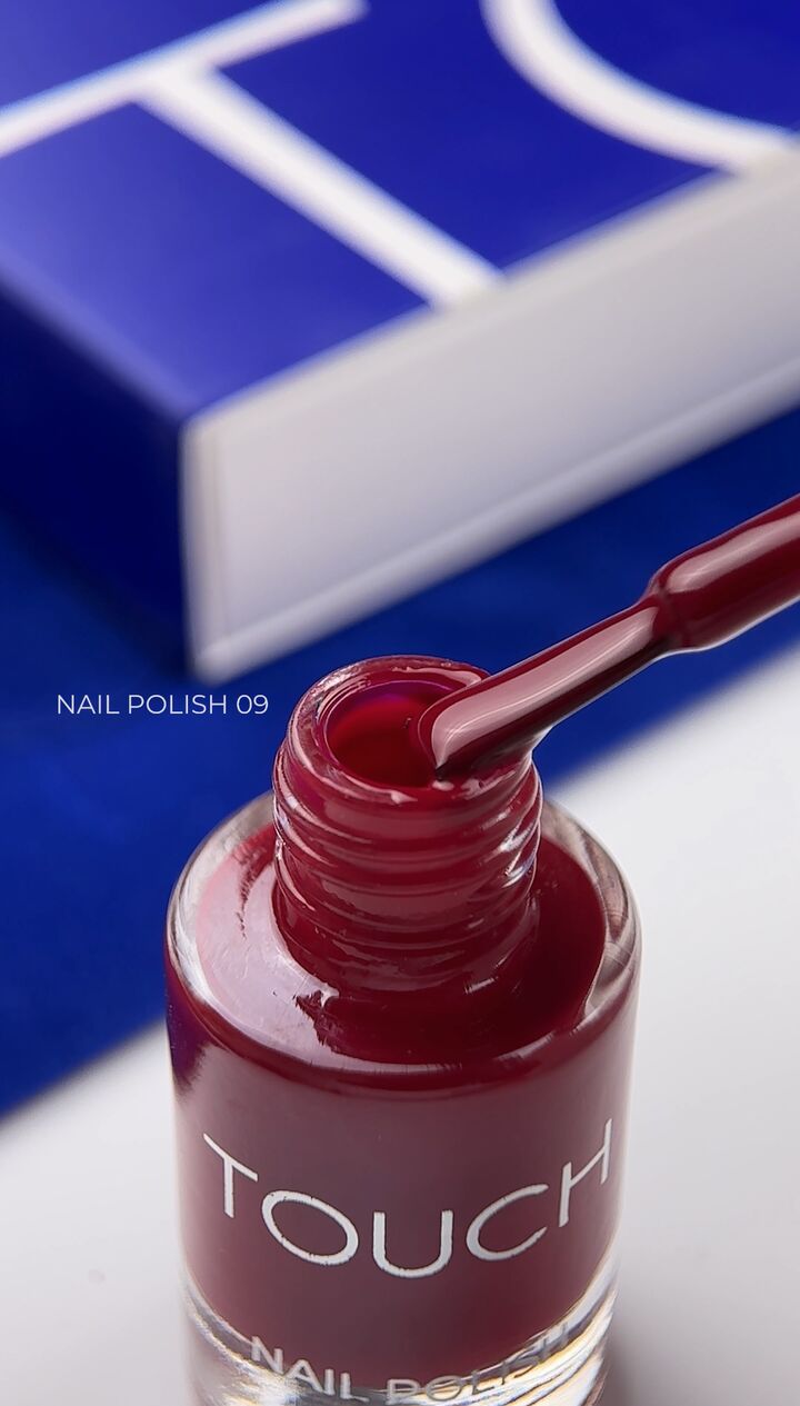 TOUCH. Nail Polish, #09, 8 ml. Лак для нігтів, червоний #3