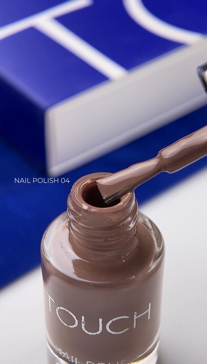 TOUCH. Nail Polish, #04, 8 ml. Лак для нігтів, бежевий #3