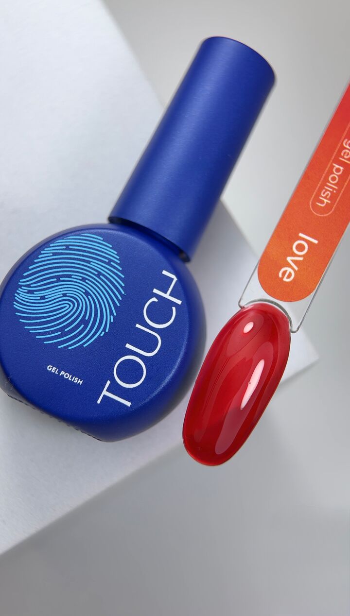 TOUCH. Vitrage Gel Polish, Stained glass, LOVE, 9 ml, Buntglas-Gel-Lack #2