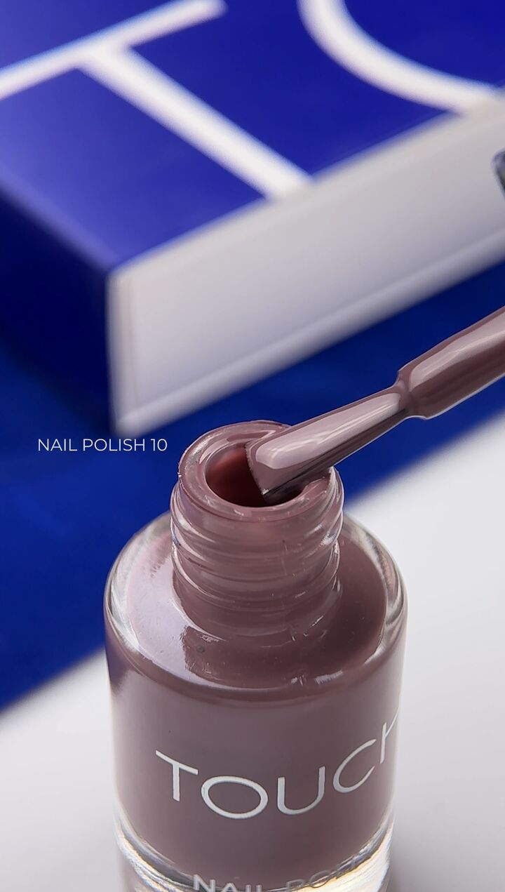 TOUCH. Nail Polish, #10, 8 ml. Лак для нігтів, пильно-рожевий #3