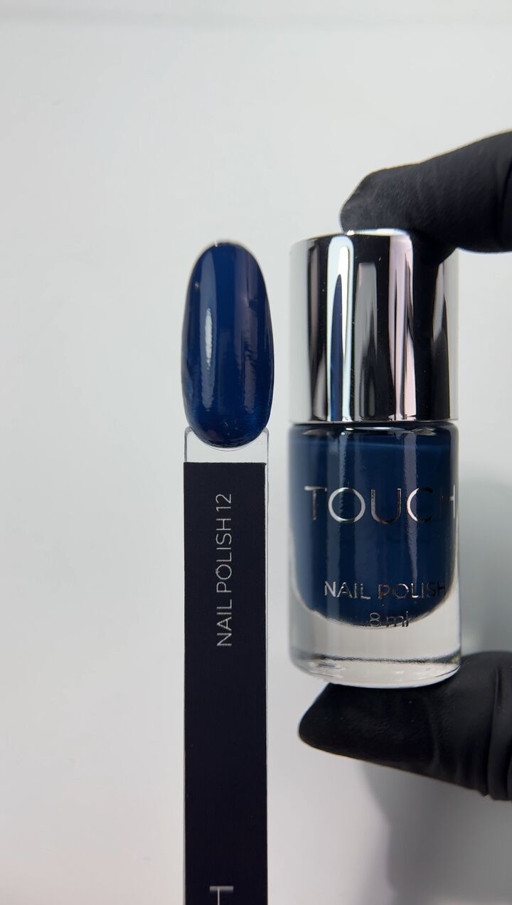 TOUCH. Nail Polish, #12, 8 ml. Лак для нігтів, синій #3