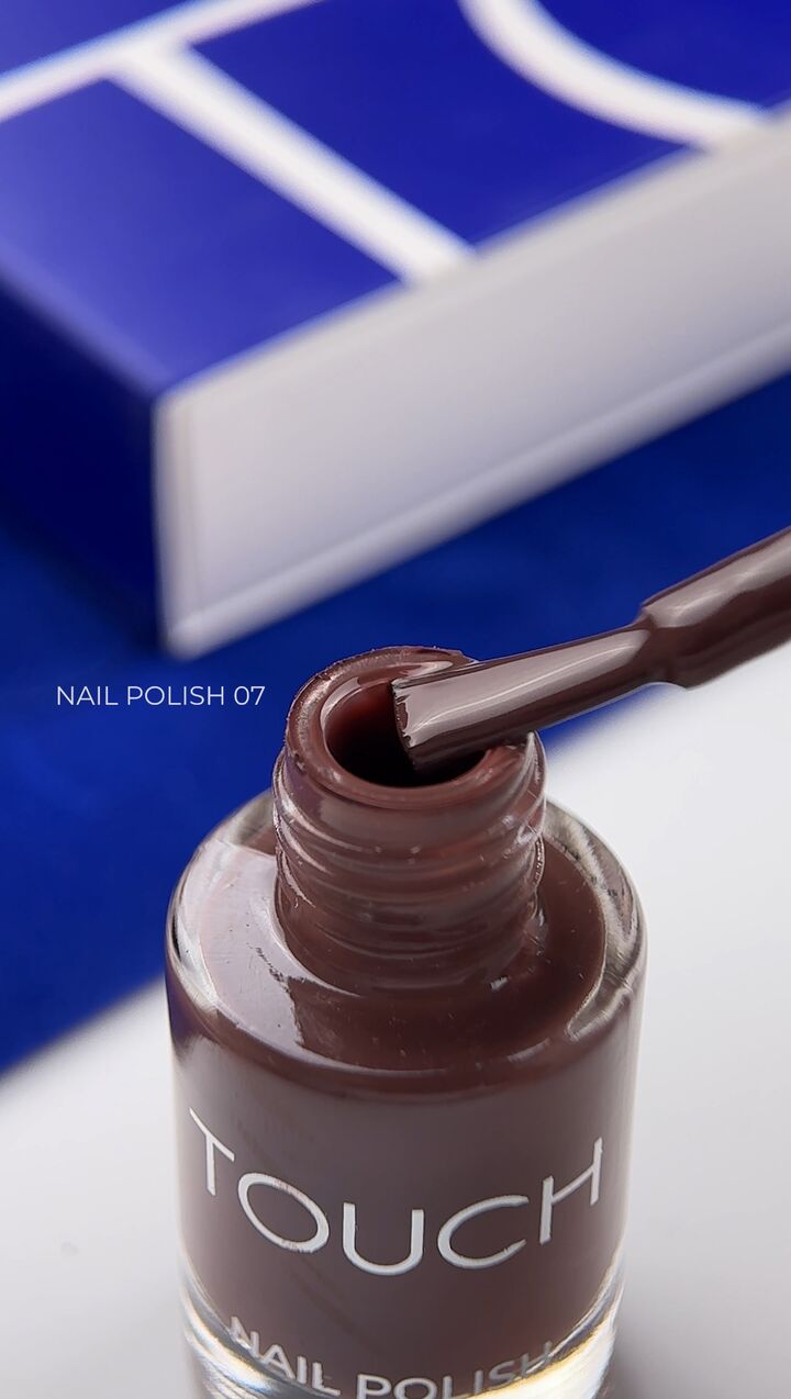 TOUCH. Nail Polish, #07, 8 ml. Лак для нігтів, коричневий #3