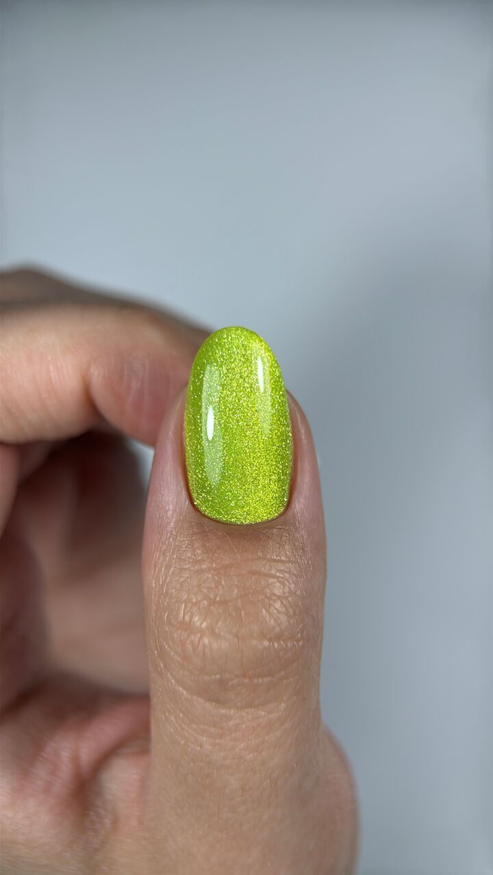 DNKa’. Gel Polish, 80's, Glows in the dark Cat's eye, #0006, 12 ml, гель-лак люмінісцентний "котяче око" #2