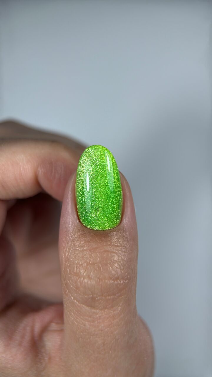 DNKa’. Gel Polish, 80's, Glows in the dark Cat's eye, #0007, 12 ml, гель-лак люмінісцентний "котяче око" #2