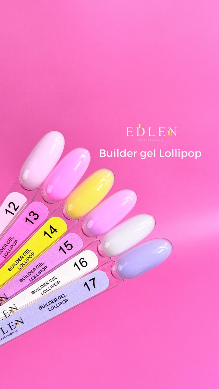 EDLEN Builder gel Lollipop №17, 15 ml #3