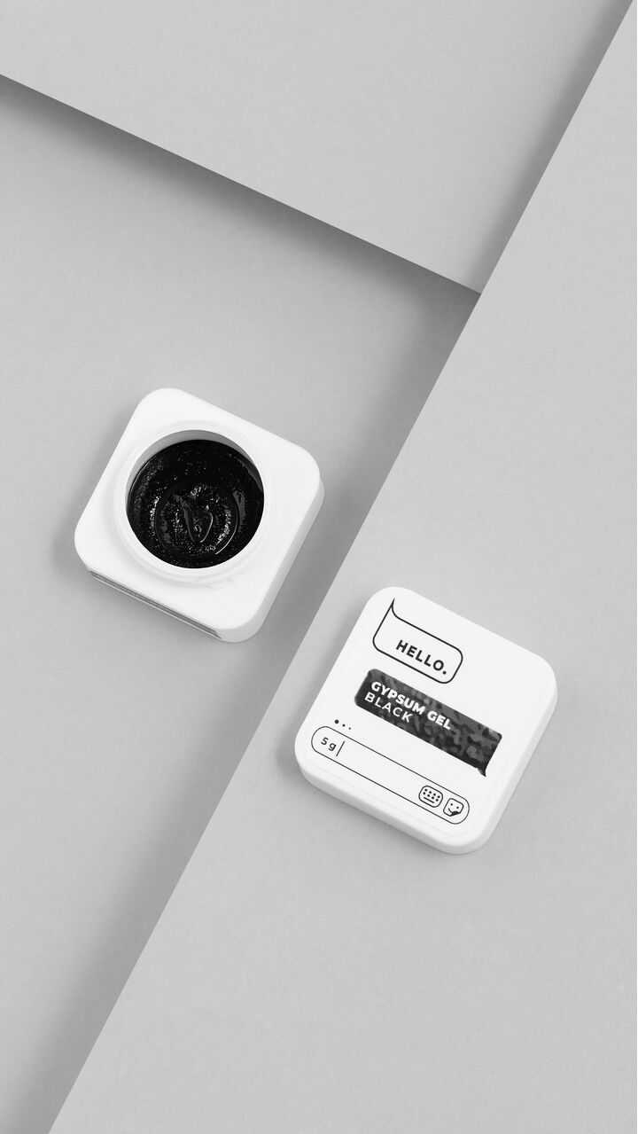 HEYLOVE. Gypsum gel, BLACK, 5 g, гель для дизайну #2
