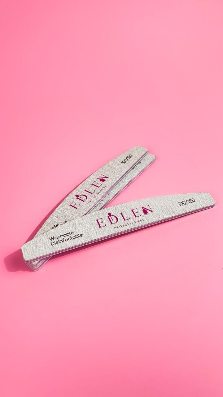 EDLEN. Nail File 100/180 grit, пилочка для нігтів, 1 шт #2