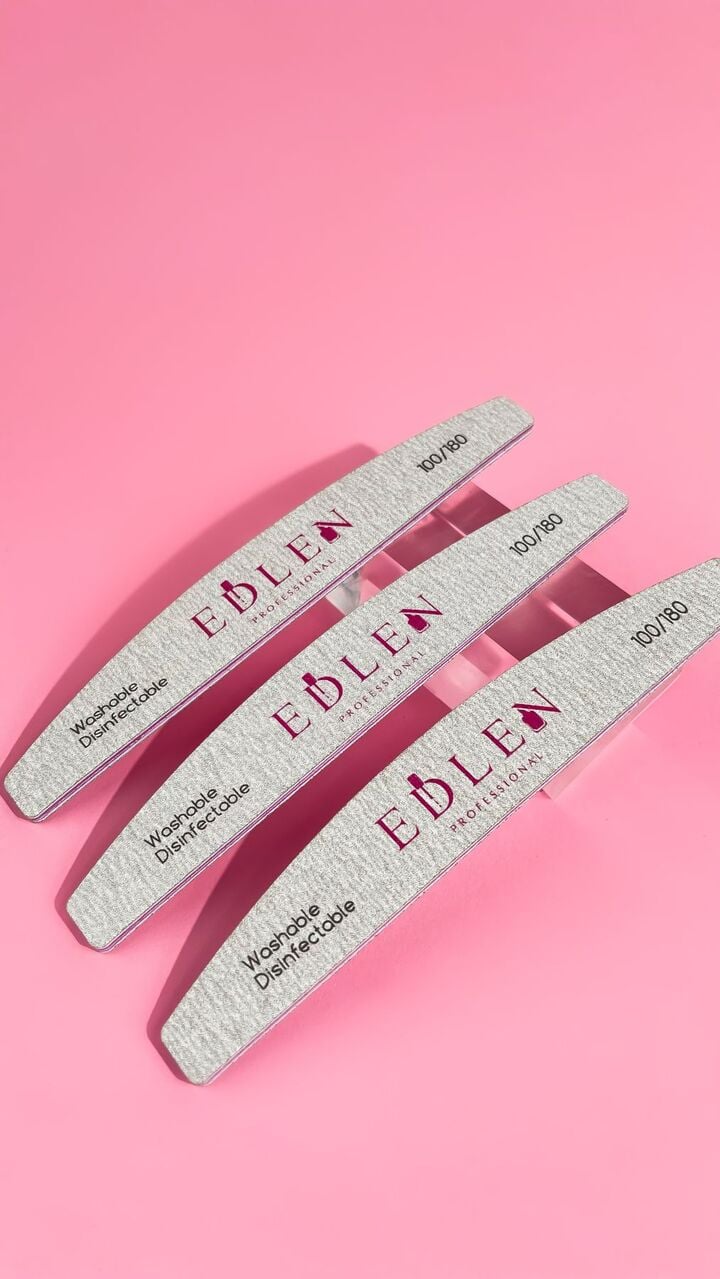 EDLEN. Nail File 100/180 grit, пилочка для нігтів, 1 шт #4