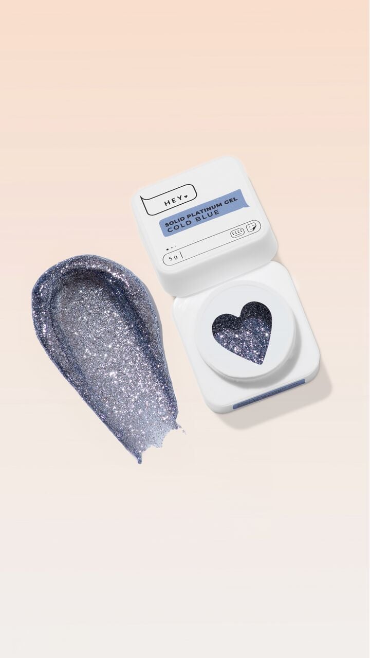 HEYLOVE. Solid platinum gel, COLD BLUE, 5 g, гель-фарба, холодний блактний #2