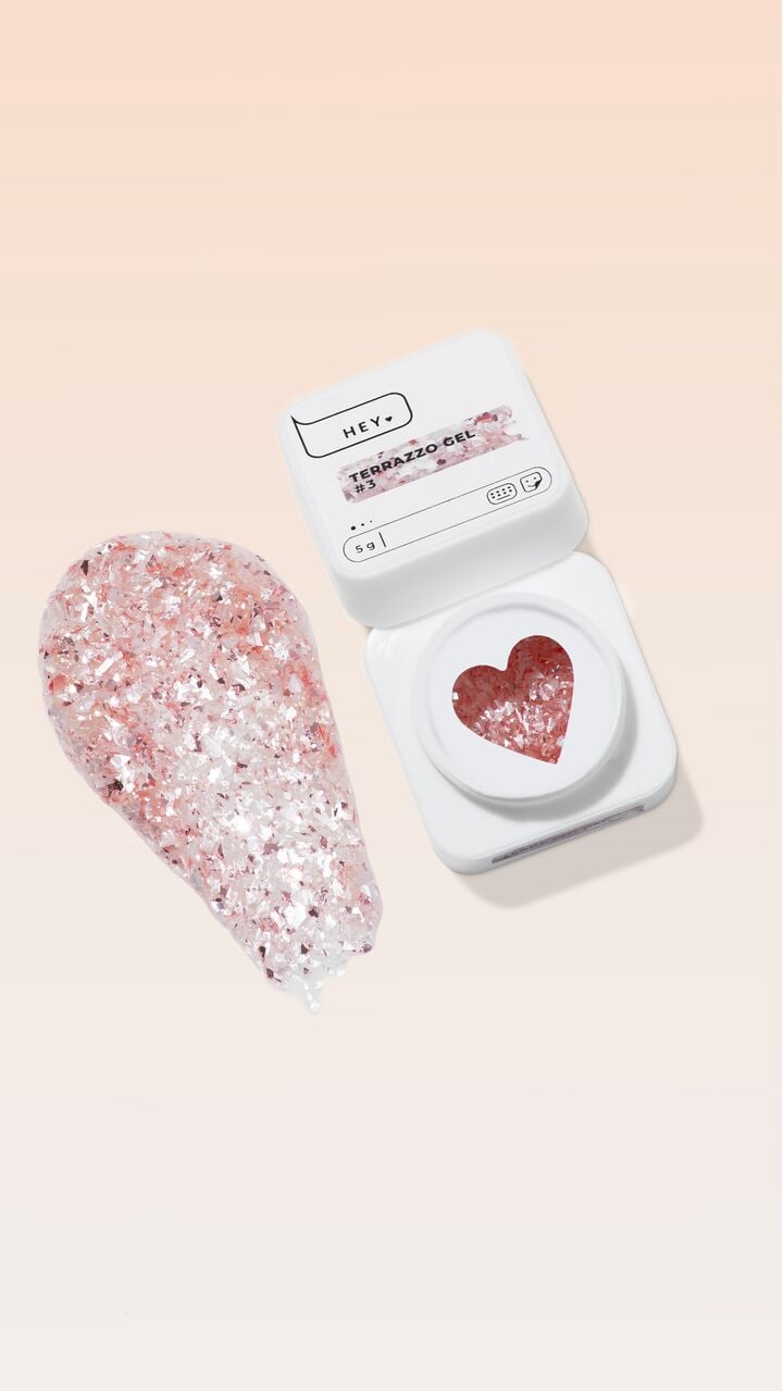 HEYLOVE. Terrazzo gel, #3, 5 g, гель для дизайну #3