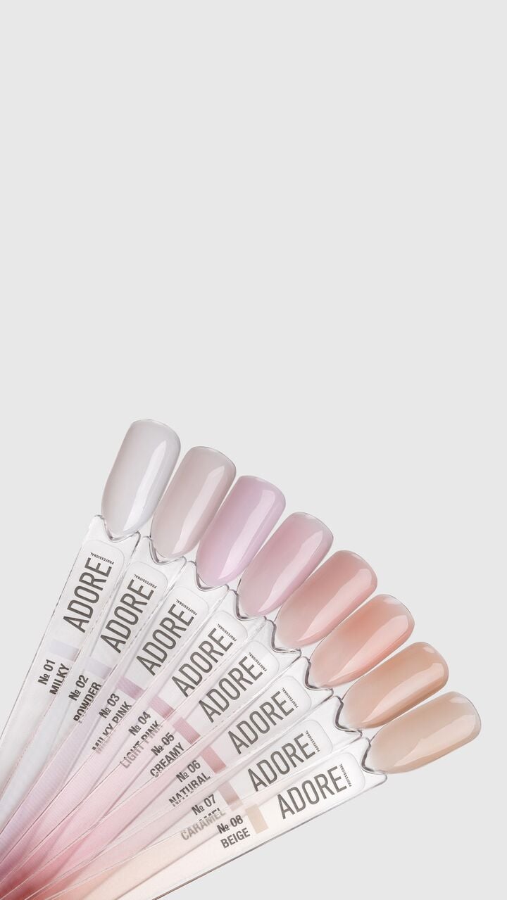 ADORE. Bottle Gel, 15 ml, #07, Caramel. Gel per rinforzo, caramello #3