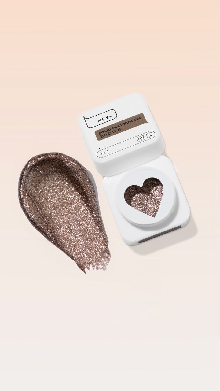 HEYLOVE. Solid platinum set, Brown, 5*5 g, набір гель-фарб #2