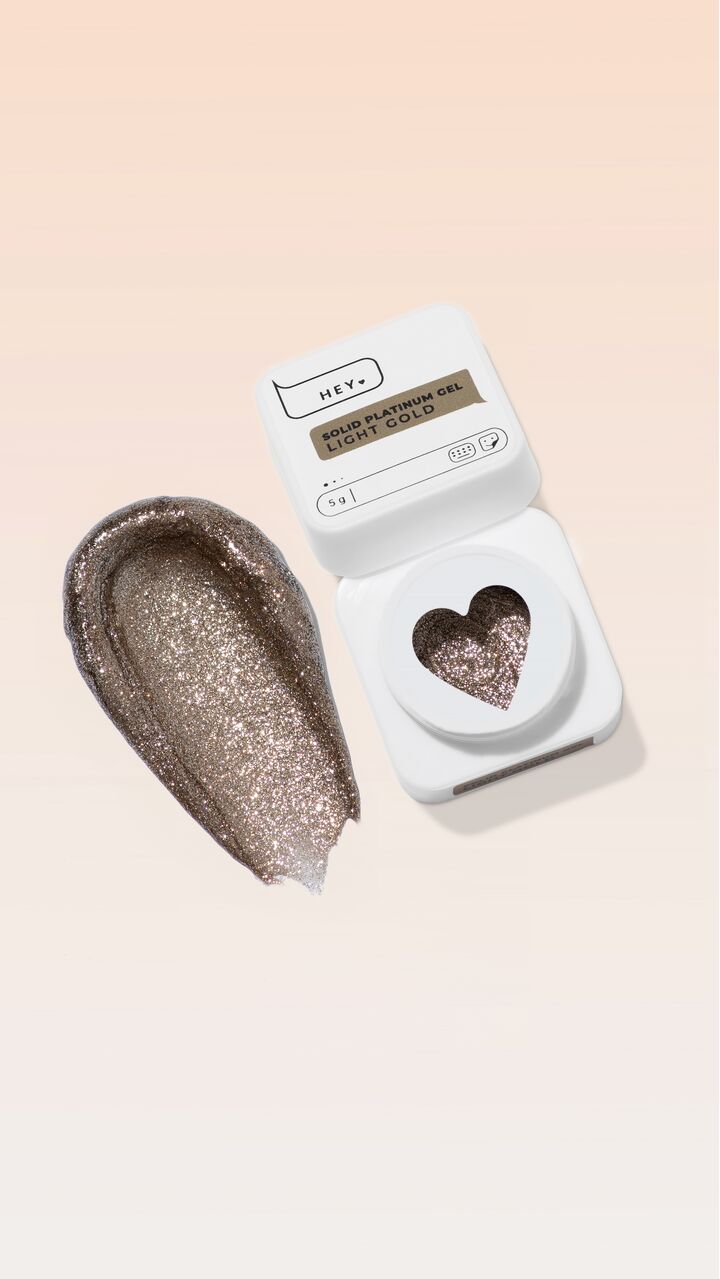 HEYLOVE. Solid platinum set, Brown, 5*5 g, набір гель-фарб #3