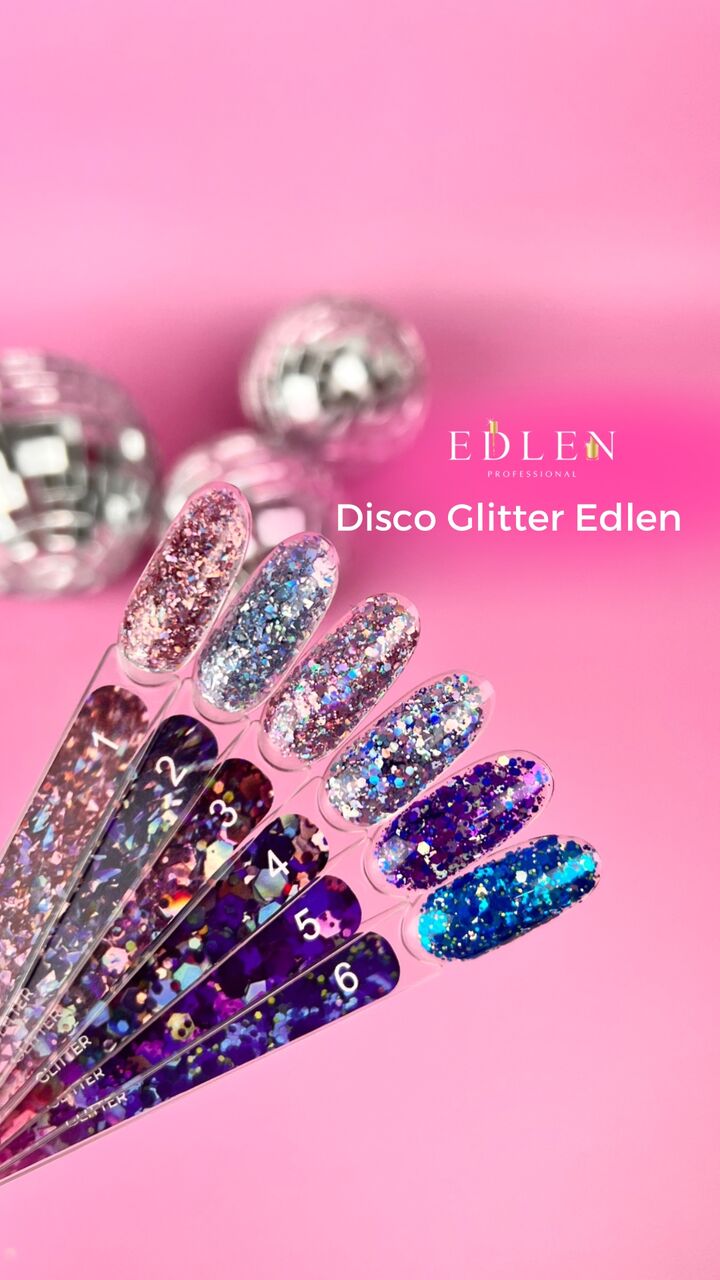 EDLEN. Disco Glitter gel #01, 5 ml #2