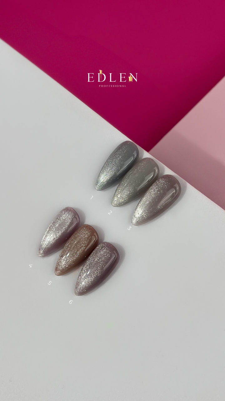 EDLEN. Gel Polish Impress Сat №3, 9 ml, світловідбиваючий гель-лак "котяче око" #3