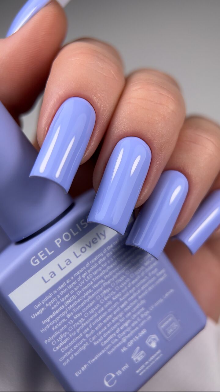 HEYLOVE. Gel Polish, LA LA LOVELY, 15 ml, гель-лак, волошковий #4