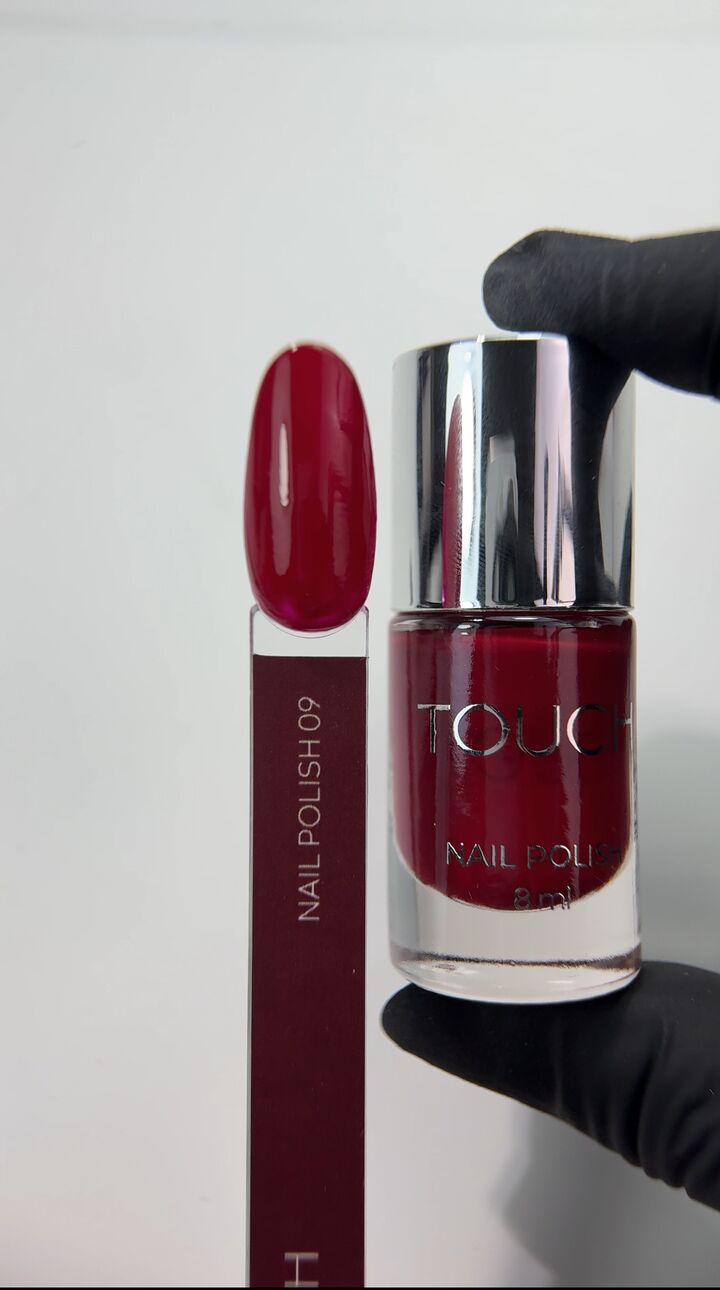 TOUCH. Nail Polish, #09, 8 ml. Лак для нігтів, червоний #2