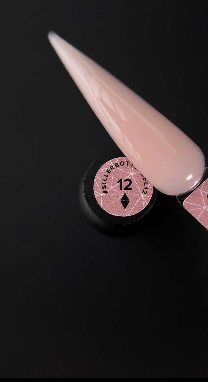 SILLER Bottle Gel №12 Нюд, 15 ml, гель твердий #2