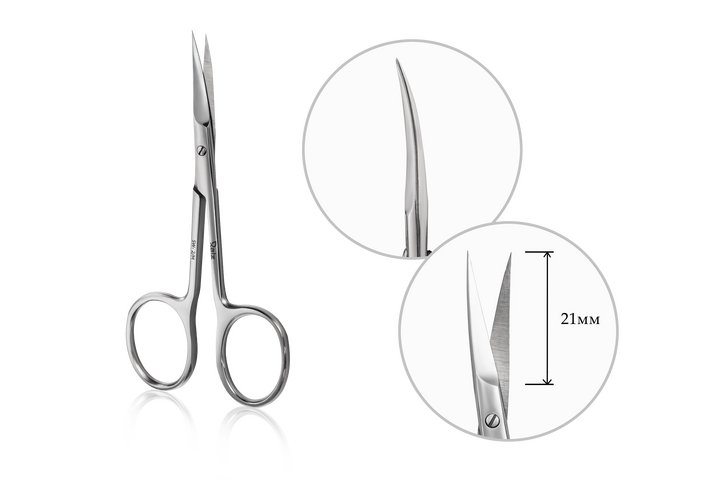 RAIZ. Cuticle scissors, WORK form 2, size M. Ножиці для кутикули #4